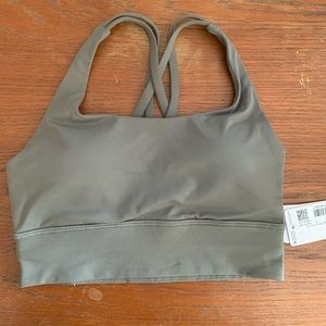 NWT Energy Long Line Lululemon Bra Grey Sage